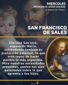 SAN FRANCISCO DE SALES MIERCOLES SAN JOSE – Fatimazo Por la Paz